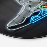 Wandbild Mielu - Future Sneaker - Alu-Dibond Rund 