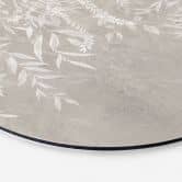 Wandbild Elegante Weidenzweige in Beige - Ms Tiff - Alu-Dibond Rund 