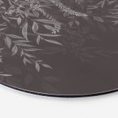 Wandbild Elegante Weidenzweige in Dunkelgrau - Ms Tiff - Alu-Dibond Rund 