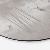 Wanddecoratie hert in het nevelwoud - Ms Tiff - Alu-Dibond Rond 