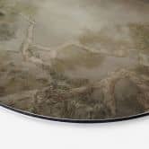 Wandbild Wald mit Blick in die Baumwipfel - Ms Tiff - Alu-Dibond Rund 