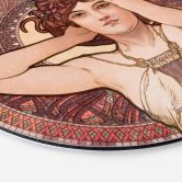 Alu-Dibond Mucha - Edelsteine: Amethyst - Rund 