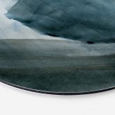 Alu-Dibond Nouveauprints - Aquamarin - Rund 