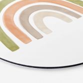 Alu-Dibond Nouveauprints - Regenbogen Aquarell - Rund 