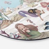 Wandbild Magisches Unterwasserreich der Meerjungfrauen - Oliver Robins - Alu-Dibond Rund 