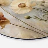 Wandbild Blumenpracht in warmen Pastelltönen - Paksoylu - Alu-Dibond Rund 