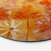 Wandbild Goldener Blütenrausch - Pomata - Alu-Dibond Rund 