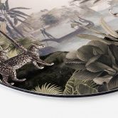 Alu-Dibond Sir Edward - Landschaft mit Leoparden - Rund 