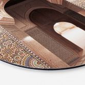 Wandbild Orientalisches Tor mit Mosaiken - Sisi & Seb - Alu-Dibond Rund 
