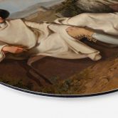 Wandbild Tischbein - Goethe in der römischen Campagna - Alu-Dibond Rund 