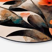 Wandbild Korallenrote Mohnblumen - Treechild - Alu-Dibond - Rund 