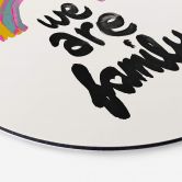 Rundes Wandbild We are family - Treechild - Alu-Dibond 