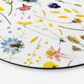 Alu-Dibond UN Designs - Getrocknete Blüten - Rund 