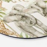 Wandbild Tiere im tropischen Dschungel - Alu-Dibond - UN Designs - Rund 