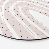 Wandbild uplusmestudio - Regenbogen mit Punkten - Alu-Dibond Rund 