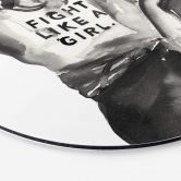 Alu-Dibond Verbaan - Fight like a Girl - Rund 