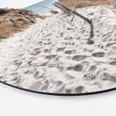 Wandbild Strandaufgang Dünen - Alu-Dibond Rund 