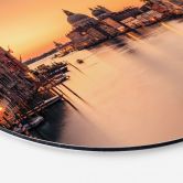 Wandbild Sonnenuntergang in Venedig - Alu-Dibond - Zhang - Rund 