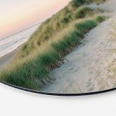 Wandbild Dünen an der holländischen Küste - Zwart - Alu-Dibond - Rund 