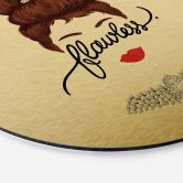 Wandbild Tohmé - Flawless Audrey - Alu-Dibond mit Goldeffekt Rund 