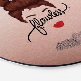 Wandbild Tohmé - Flawless Audrey - Alu-Dibond mit Kupfereffekt Rund 