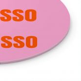 Glasbild More Espresso less Depresso - Fritsch - Rund 