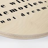 Tableau sur bois rond 1X Studio - Die with memories 