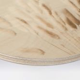 Holzbild 1X Studio - Getrocknete Gräser - Rund 