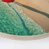 Holzbild Ambra - Am Meer entlang - Rund 