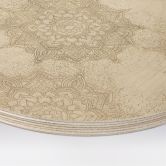 Elegant billede af træ i sandguld - Bloomery Decor - Round 