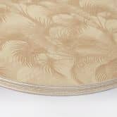 Holzbild Palmen im Dschungel Beige - Bloomery Decor - Rund 