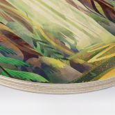 Wood Print Enchanted Forest in the Light - DigitalArtsi - Round 