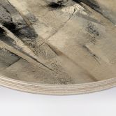Holzbild Abstrakte Landschaft - Fedrau - Rund 