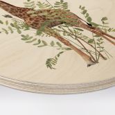 Holzbild Florale Giraffe - Frida Floral Studio - Rund 