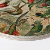 Holzbild Haeckel - Kolibris - Rund 