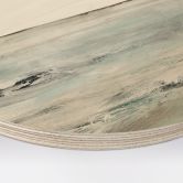 Holzbild Wellen am Sandy Bay - Hobday - Rund 