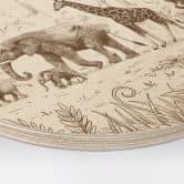 Wandcirkel Hout Jungleparade met dieren - Kikki Belle 