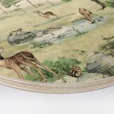 Holzbild Kikki Belle - Wald der Rehe - Rund 