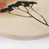 Holzbild Kubistika - Afrikanische Wüste - Rund 
