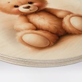 Holzbild Kleiner Teddybär - Magnusson - Rund 