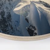 Holzbild Gipfel des Mont Blanc - Nienartowicz - Rund 
