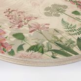 Holzbild Sir Edward - Rosa Fingerhut - Rund 