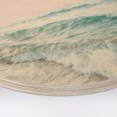 Holzbild Rosa Himmel über dem Meer - Sisi & Seb - Rund 