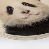 Holzbild Sisi & Seb - Baby Panda - Rund 
