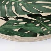 Holzbild Sisi & Seb - Monstera - Rund 