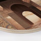 Holzbild Orientalisches Tor mit Mosaiken - Sisi & Seb - Rund 