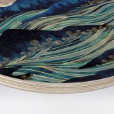 Holzbild SpaceFrog Designs - Meerestreiben - Rund 