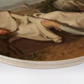 Holzbild Tischbein - Goethe in der römischen Campagna - Rund 