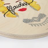 Holzbild Tohmé - Flawless Marilyn - Rund 