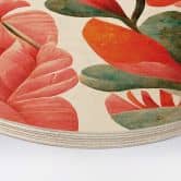 Holzbild Treechild - Indische Rose - Rund 